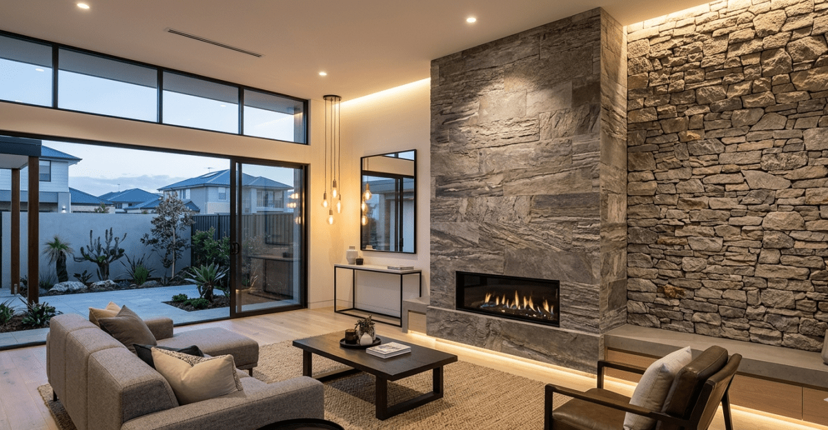 Stone Veneer Fireplace Ideas to Transform Modern Australian Homes (2026 Guide) - Sketch Australia