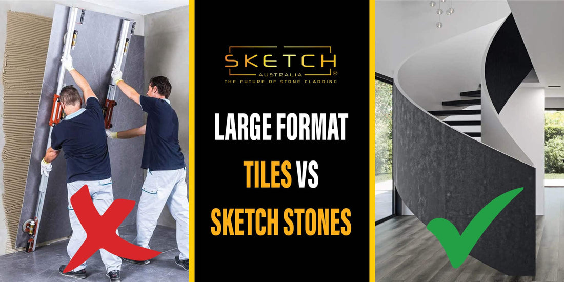 The Great Debate: Large Format Tiles vs. Sketch Stones – Why Sketch Wins Every Time