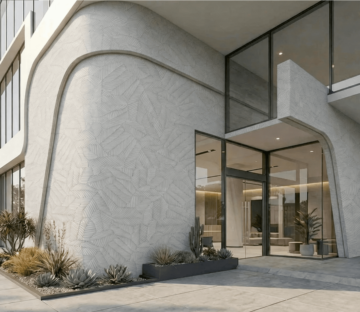 Snow Leaf | WPC Decorative Wall Panels - Sketch Australia