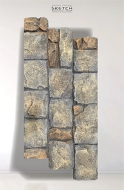 Castle Stone | SKPU02 | 3D PU Wall Panel - Sketch Australia