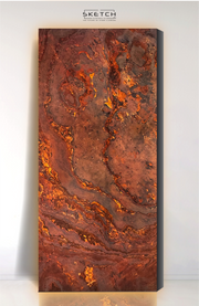 Terra Red - SK350 | Light Diffusing Thin Natural Stone Panels - Sketch Australia