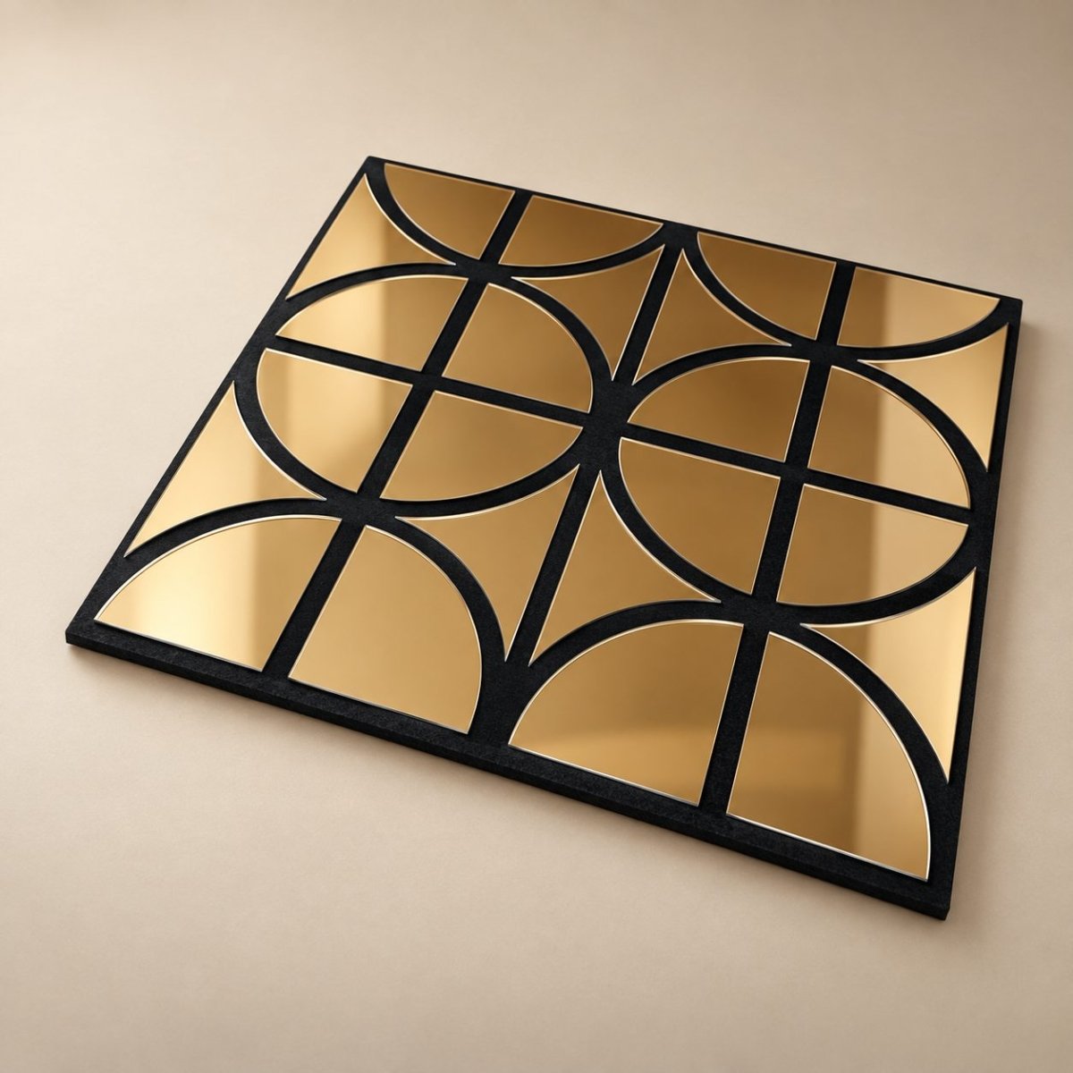 Gold Mosaic Acoustic Mirror Panel - Sketch Australia